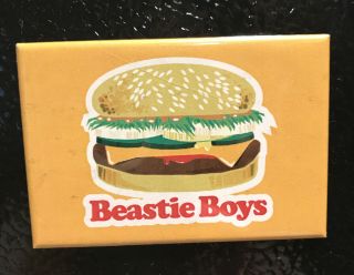 2004 Hip Hop Band Beastie Boys Magnet Hamburger Advertising Collector Souvenir