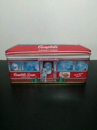 Campbell Soup Corner Diner Tin Box Great Shape
