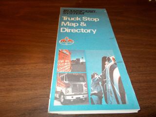 1976 Amoco Truck Stop Map/guide Vintage Oil Company Road Map