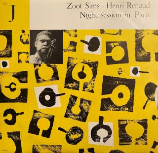 Very Rare Jazz 10 " Zoot Sims Henri Renaud Night Session In Paris Og French,  Book