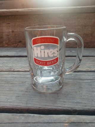 Vintage Hires Root Beer Heavy Glass Mug