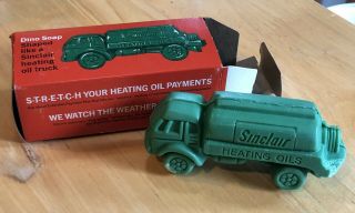 Sinclair Heating Oil Truck Dino Soap Bar & Box Nos Vintage