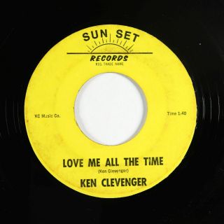 Rockabilly 45 - Ken Clevenger - Love Me All The Time - Sun Set - Mp3 - Rare
