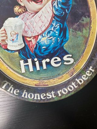 Vintage Hires Rootbeer kid “Say Hires The honest rootbeer” tin serving tray 2