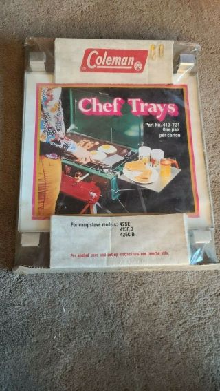 Coleman Chef Trays Set Of 2 Nos 413 - 731 For 413f,  G,  425e,  426c,  D Stove