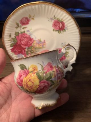 Elizabethan Fine Bone China Floral Pattern Tea Cup And Saucer Lt037 - 09