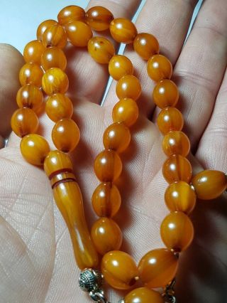 Muslim Islamic German Bakelite 33 Prayer Beads Rosary Tesbih Misbaha سبحة سندلوس