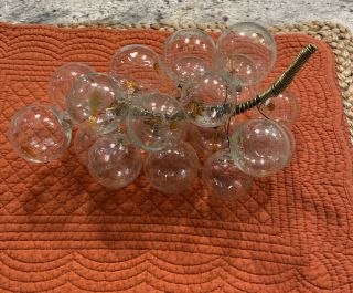 Vintage Large Grape Cluster Lucite Acrylic (glass Look) 1960 Mid Century