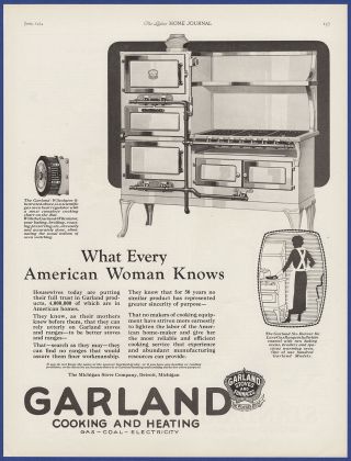 Vintage 1924 Garland Gas Range Stove Oven Kitchen Appliance 20 