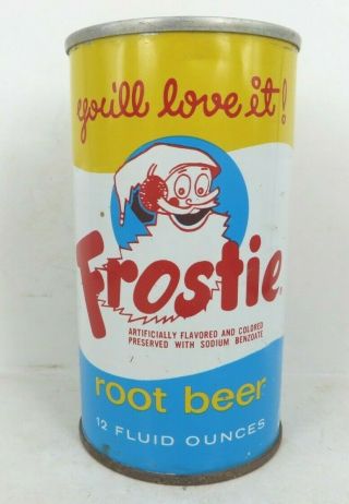 Frostie Root Beer Straight Steel Soda Pop Can Ring Pull Tab Sacramento Ca