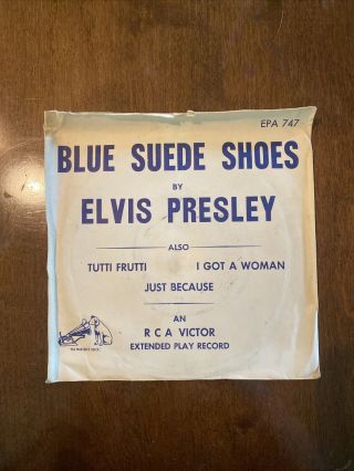 Elvis Presley Blue Suede Shoes Epa 747 Rare Ep Tutti Frutti I Got A Woman