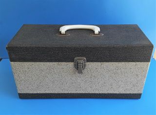 Vintage Double Wide 45 Rpm Record Storage Case / Carrying Case -