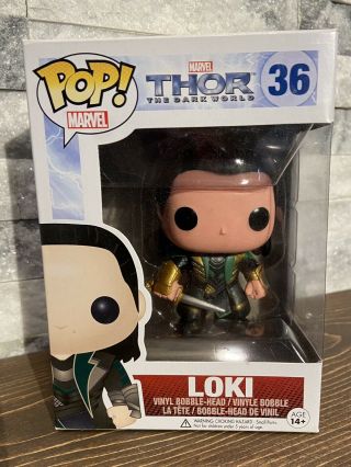Loki Funko Pop 36 Marvel Thor The Dark World Vinyl Bobblehead
