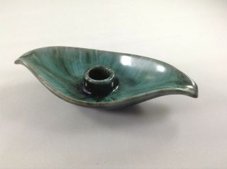 Blue Mountain Pottery Green Candle Holder