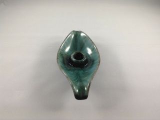 Blue Mountain Pottery Green Candle Holder 3
