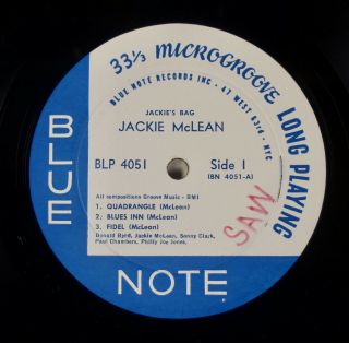 JACKIE McLEAN: Jackie’s Bag US Blue Note 4051 Orig Jazz LP Ear RVG DG 6
