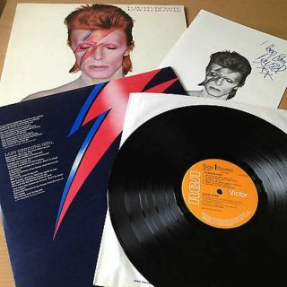 David Bowie Aladdin Sane Uk 1st Press Lp 1973 W Inner & Fan Club Insert Nm Rca