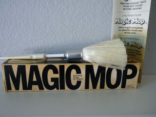 Vintage 1978 Magic Mop Attracts Grease From Foods Like A Magnet Pro Diet Mop