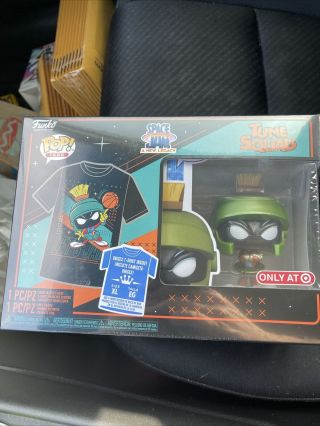 Funko Pop Tees - Marvin The Martian Space Jam A Legacy Xl T - Shirt In Hand