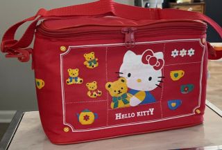 Vintage Hello Kitty 3 Piece Lunchbox /thermos By Sanrio Wow