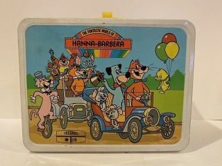 Vintage 1977 The Funtastic World Of Hanna Barbera Lunchbox W/out Thermos