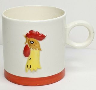 Holt Howard Vintage 1961 Coffee Mug Chicken Rooster Design Mcm Retro Farm Animal