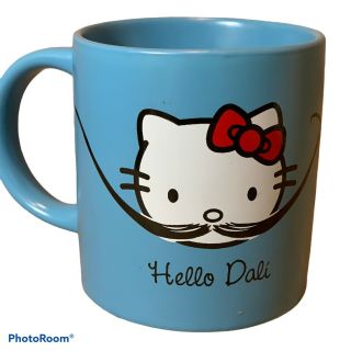 Hello Kitty Hello Dali Salvadore Dali Mustache 12 Oz Ceramic Mug