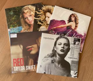 Taylor Swift Vinyl Bundle Self Titled Fearless Speak Now Red Reputation