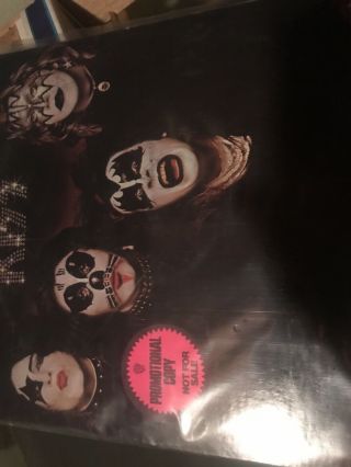 Kiss First Album Very Rare Promo Nb 9001 In Top Shape White Promo Label