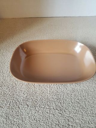 Texas Ware 117 Brown Melamine Vintage Rectangle Serving Dish Tray Bowl
