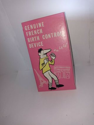 Vtg Gag Gift 1969 Franco American Novelty Co French Birth Control Device