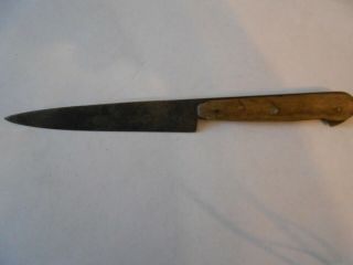 Vintage A.  Lacroix Knife Wood Handle 8 1/2 " Long