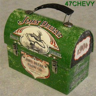 Old Stock - 2011 - Tin - John Deere Carryall - Lunch Box - Toy Carrier - - (h)