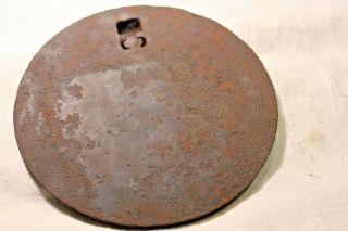 Vintage 8 Inch Cast Iron Wood Burning Stove Top Lid Cover