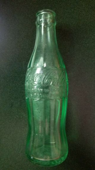 Vintage Hobbleskirt Coca Cola Coke 6 Oz Glass Soda Bottle Danville Va 51 - 79