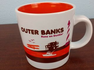 Dunkin Donuts 2013 Outer Banks (north Carolina) Ceramic Coffee Cup Mug