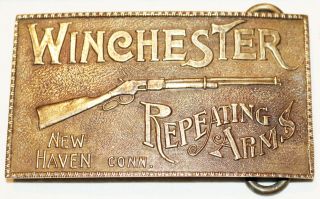 Ata - 11 Brass Belt Buckle Winchester Repeating Arms Tiffany & Company