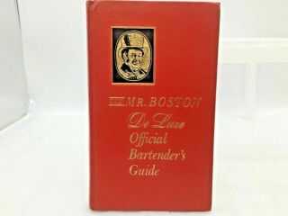 Vintage 1963 Old Mr.  Boston Deluxe Official Bartenders Guide Collectible