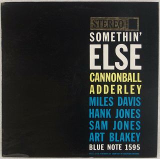 Cannonball Adderley: Somethin’ Else Us Blue Note 1595 Rvg Eag Jazz Lp
