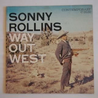 Sonny Rollins,  " Way Out West ",  1st Mono,  Contemporary C3530,  Red Print,  Dg,  Ex