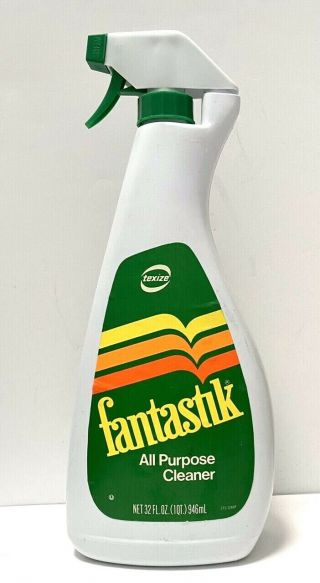 Vintage Fantastik Cleaner Spray Bottle1985 32 Oz Movie Tv Prop 1980 