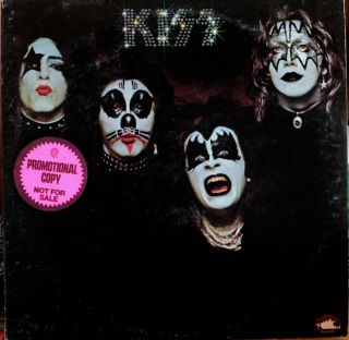 Kiss 1974 Self Titled Lp Rare White Label Promo