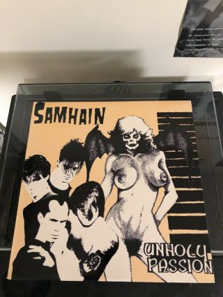 Samhain - Unholy Passion Ep (orig 1st Us Press From 1985.  M - /misfits/danzig)
