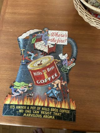 1933 Hills Brothers Coffee Puzzle,  Complete