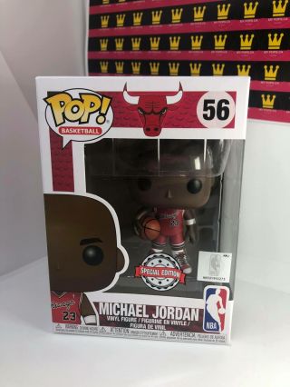 In Hand Special Edition Funko Pop Nba Chicago Bulls Michael Jordan Rookie