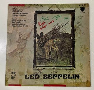 Very Rare Led Zeppelin Malaysia Press Lp Unique Cover Not Singapore Ep