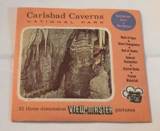 Vintage Reels For Viewmaster - Carlsbad Caverns National Park,  