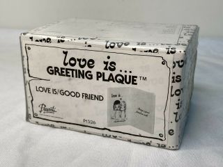 Vintage Love Is.  Greeting Plaque Kim Casali Good Friend Japan 1970
