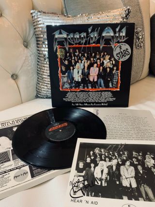 Autographed / Signed • Hear N Aid Stars • Vinyl Dokken Def Leppard George Lynch