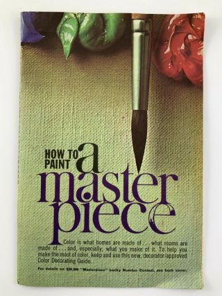Mid Century Modern Paint Sample Booklet Cil How To Paint A Masterpiece Mcm V446